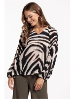 Studio Anneloes Elain zebra crepe top 1474 kit/ new army