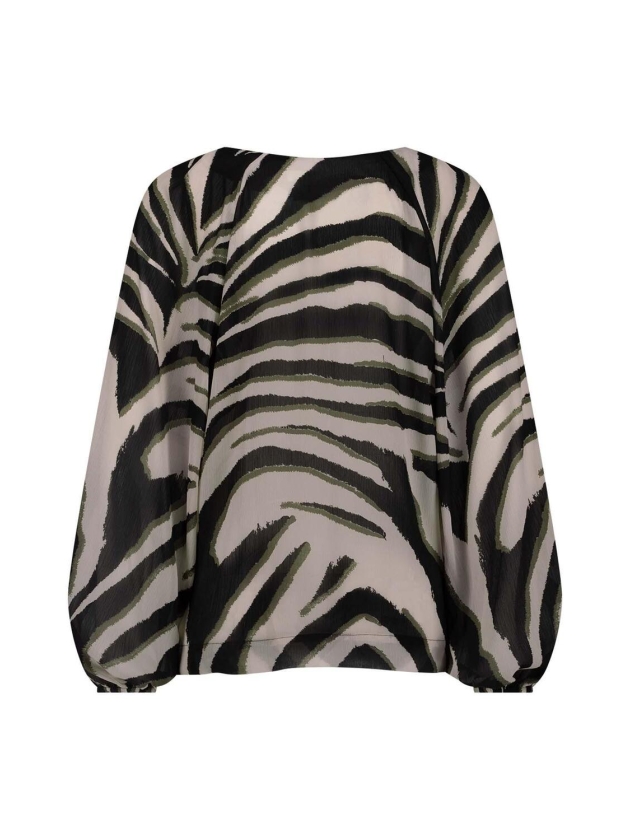 Studio Anneloes Elain zebra crepe top 1474 kit/ new army