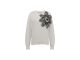 Studio Anneloes Valerie chunky flower pullover 1100 off white