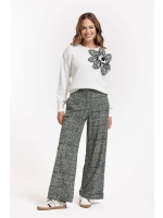Studio Anneloes Valerie chunky flower pullover 1100 off white