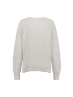 Studio Anneloes Valerie chunky flower pullover 1100 off white