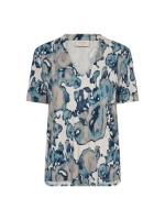 Freequent Graphic printed blouse Moonbeam w. dusty 