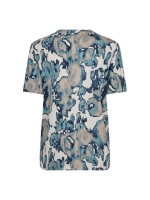 Freequent Graphic printed blouse Moonbeam w. dusty 