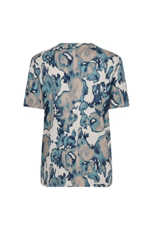 Freequent Graphic printed blouse Moonbeam w. dusty 