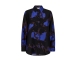 Freequent Printed shirt Black w. wedgewood