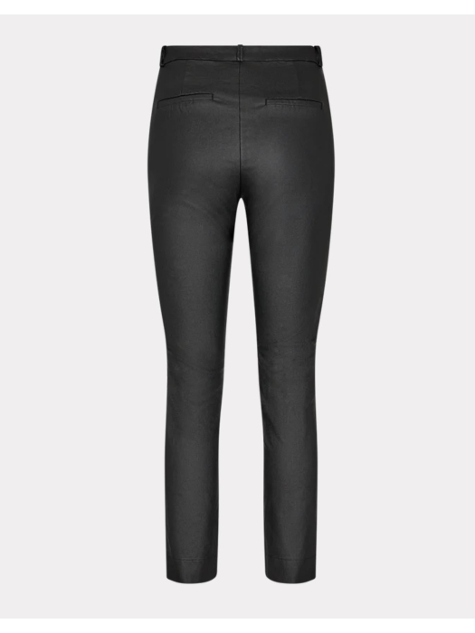 Freequent Full length coated power stretch fabric Black