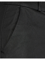 Freequent Full length coated power stretch fabric Black