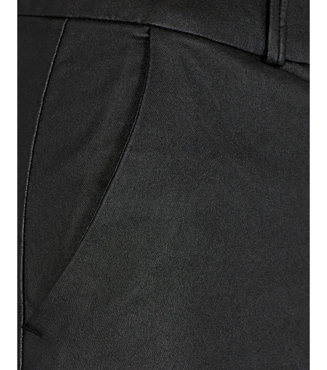 Freequent Full length coated power stretch fabric Black