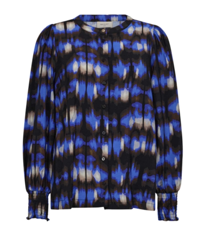 Freequent Shirt Wedgewood w. black