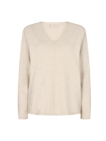 Freequent V-neck Moonbeam Melange