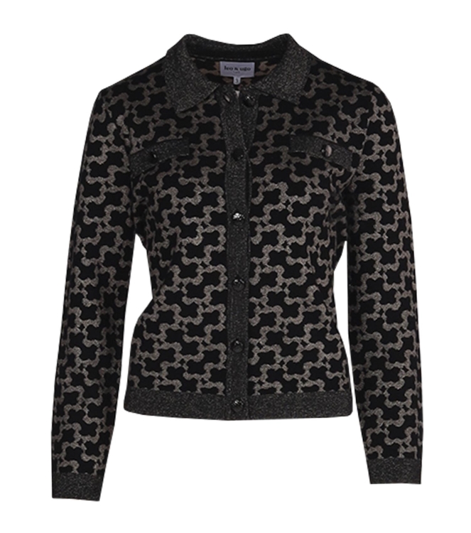 Leo en Ugo Top AW426 BKBg Black/beige