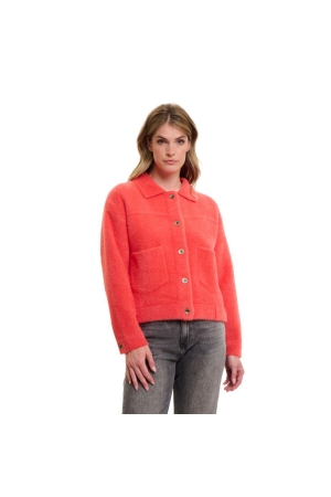 Rino en Pelle Boxy jacket 10261 hot coral