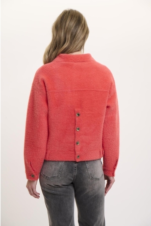 Rino en Pelle Boxy jacket 10261 hot coral
