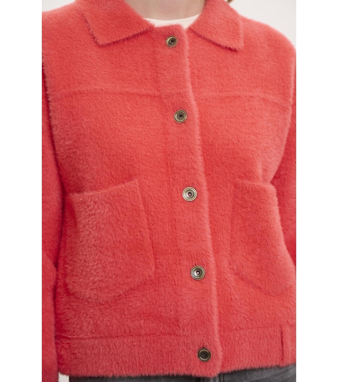 Rino en Pelle Boxy jacket 10261 hot coral