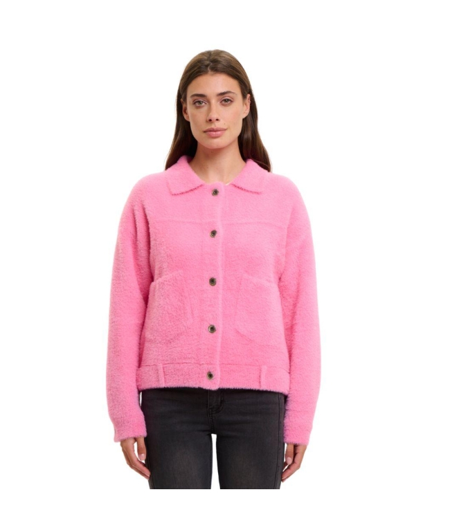 Rino en Pelle Boxy jacket 10796 bright pink