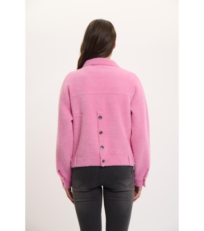 Rino en Pelle Boxy jacket 10796 bright pink