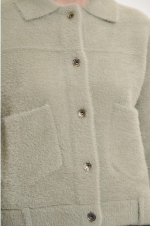 Rino en Pelle Boxy jacket 10812 dusty khaki