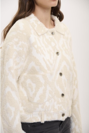 Rino en Pelle Boxy jacket 10824 birch ikat