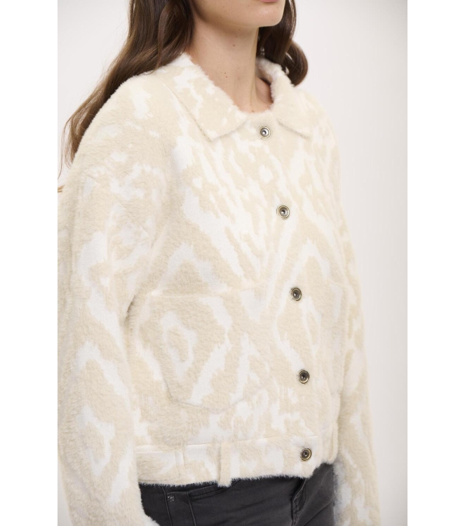 Rino en Pelle Boxy jacket 10824 birch ikat