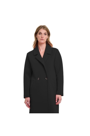 Rino en Pelle Double breasted coat 9900 black