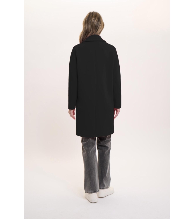 Rino en Pelle Double breasted coat 9900 black