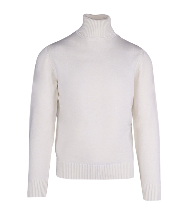 Paul and Shark Wool turtleneck w moon badge 469 Ivoor
