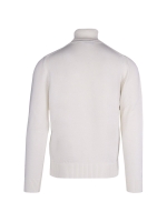 Paul and Shark Wool turtleneck w moon badge 469 Ivoor