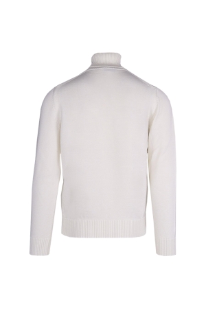 Paul and Shark Wool turtleneck w moon badge 469 Ivoor