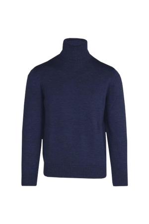 Paul and Shark Wool turtleneck w moon badge 635 antra