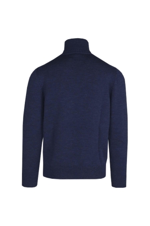 Paul and Shark Wool turtleneck w moon badge 635 antra
