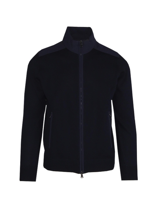 Paul and Shark Wool full zip msweater w.typhoon  050 Navy