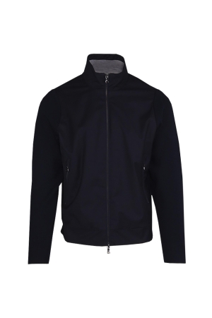 Paul and Shark Wool full zip hybrid w Loropiana 050 Navy