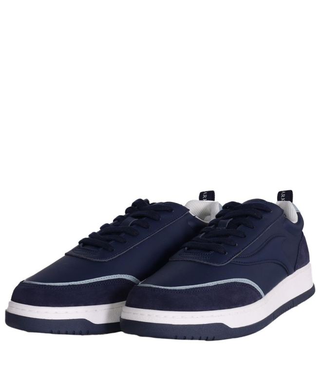 Paul and Shark Club fin leather sneakers 050 Navy
