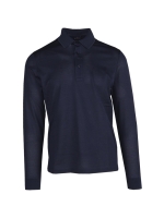 Paul and Shark Cotton pique polo w shark label 817 Blue