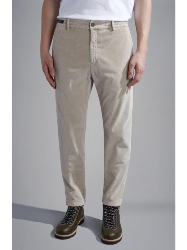 Paul and Shark Soft touch corduroy drawstring trousers 029 Beige