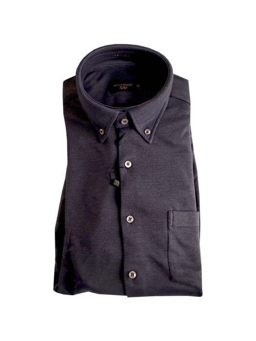 Paul and Shark Extrasoft interlock shirt 653 Blue