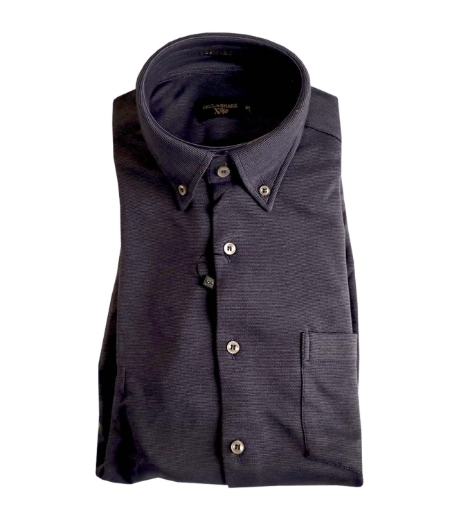 Paul and Shark Extrasoft interlock shirt 653 Blue