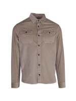 Paul and Shark Corduroy overshirt w moon badge 029 Beige