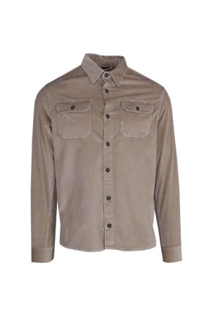 Paul and Shark Corduroy overshirt w moon badge 029 Beige