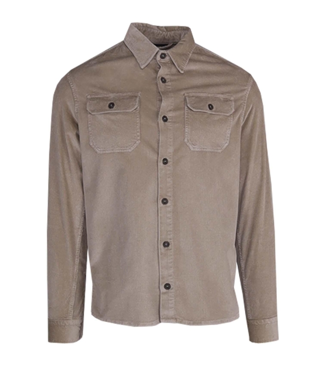 Paul and Shark Corduroy overshirt w moon badge 029 Beige