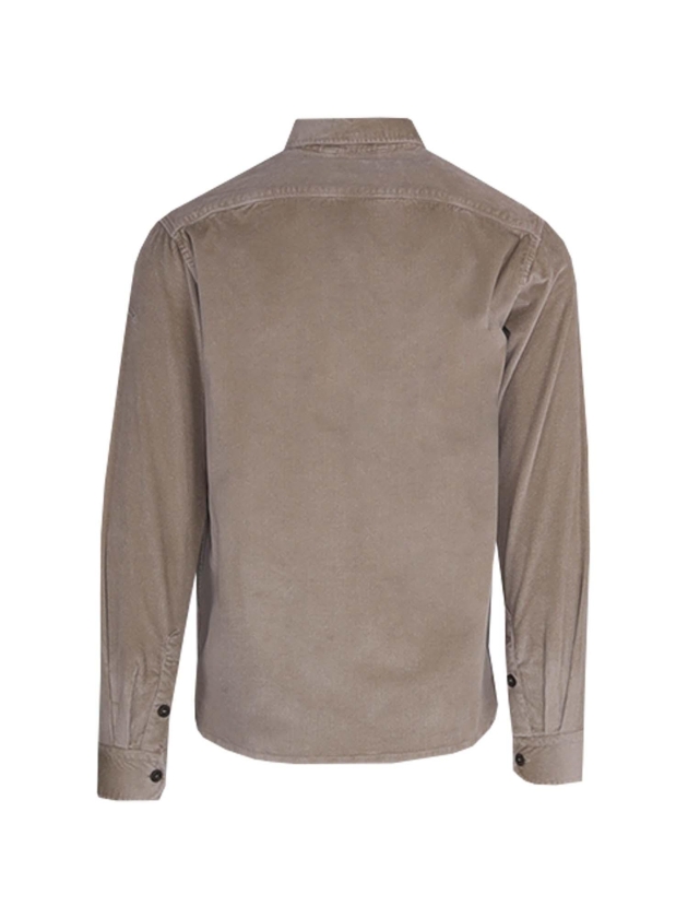 Paul and Shark Corduroy overshirt w moon badge 029 Beige