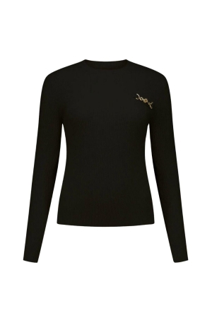Nikkie Elida Boucle Top 9000 Black