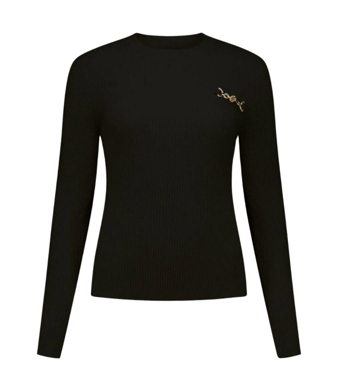 Nikkie Elida Boucle Top 9000 Black
