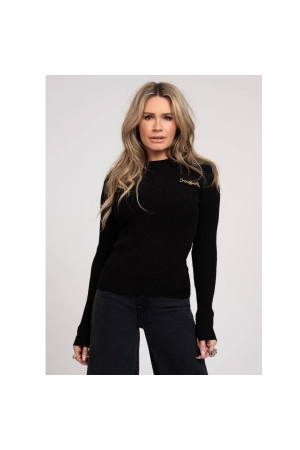 Nikkie Elida Boucle Top 9000 Black