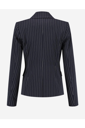 Nikkie Ellis Pinstripe Blazer 7800 Navy