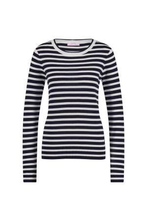 Studio Anneloes Luna stripe pullover 6911 dark blue/off white