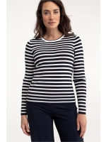 Studio Anneloes Luna stripe pullover 6911 dark blue/off white