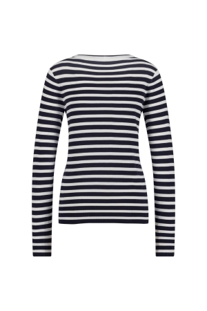 Studio Anneloes Luna stripe pullover 6911 dark blue/off white