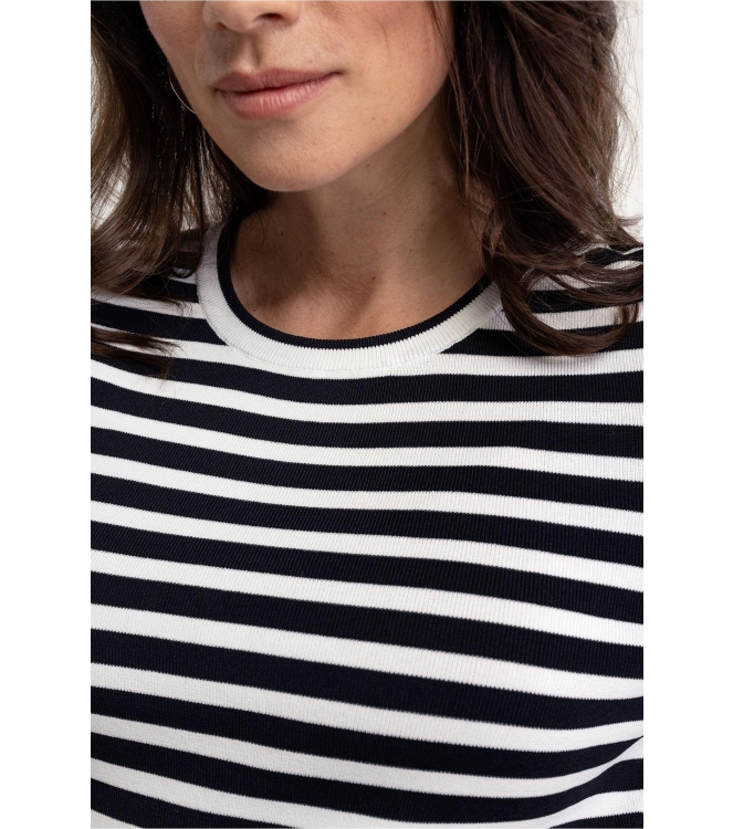 Studio Anneloes Luna stripe pullover 6911 dark blue/off white