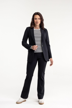 Studio Anneloes Flair bonded trousers 9000 black